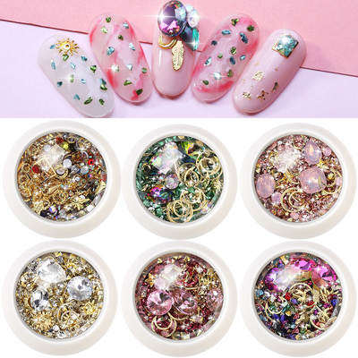 Nail Art Jewelry New Diamond Nail Rhinestones New York Storm Set Nail Art Rivet Nail Stickers Mixed