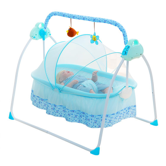 Intelligent baby cradle shaker shaker automatic music to coax sleep source manufacturers in stock foreign trade batch