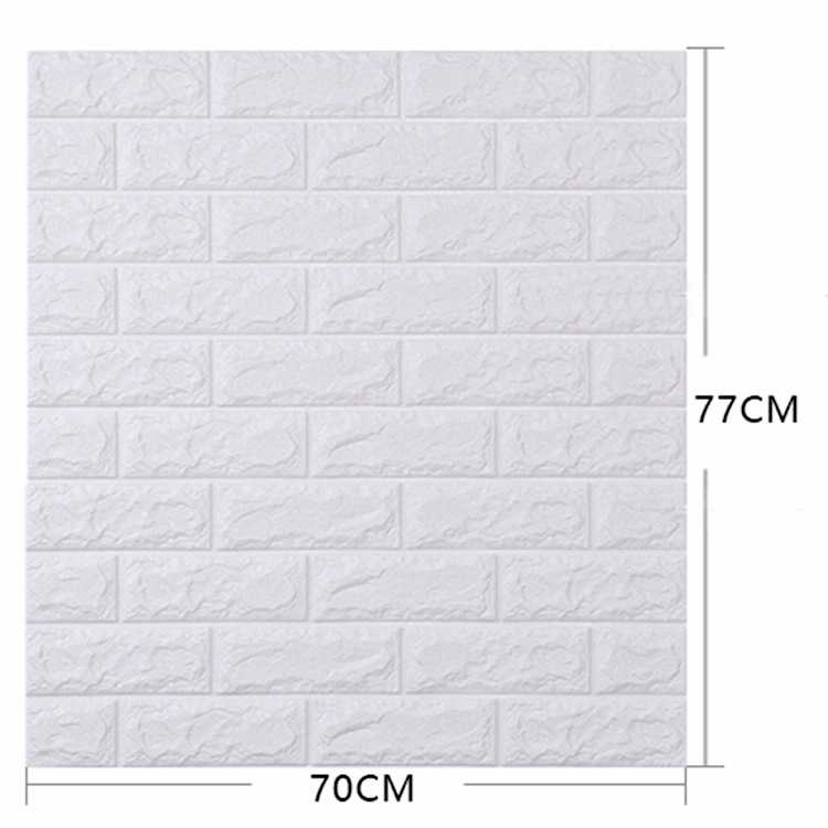 3D Three-dimensional Brick Pattern Foam Wall Stickers Cross-border Decorative Background Wall Waterproof Wallpaper Wall Panel Soft Bag Self-adhesive Wallpaper