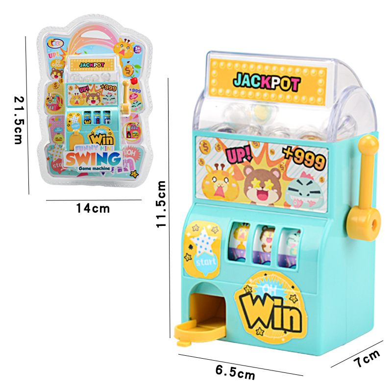 Foreign trade children's educational mini lottery machine game toy small manual rocking egg twisting machine toy wholesale