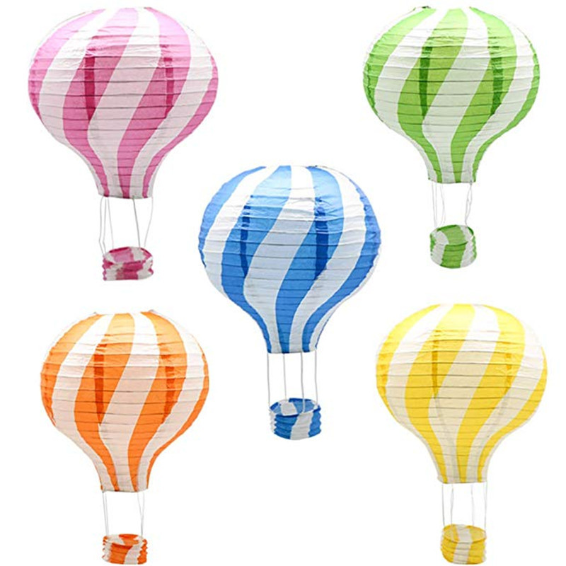 Shopping mall school park layout scene layout kindergarten children DIY handmade hot air balloon paper lantern wholesale