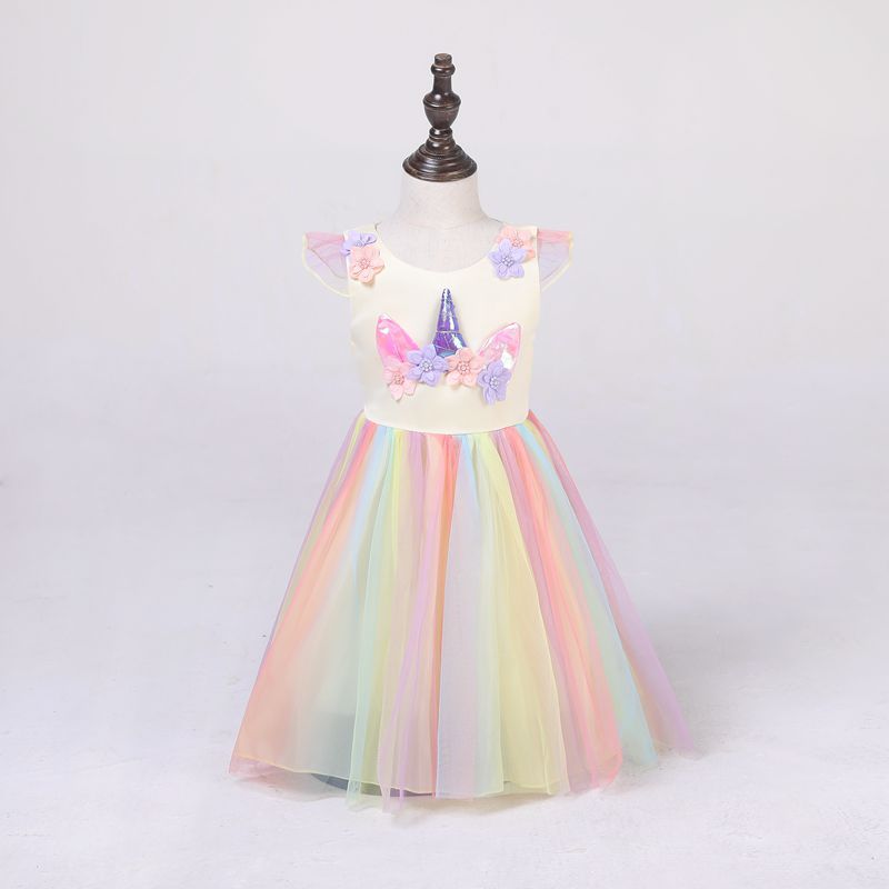 2021 girls dress Amazon dress European and American children's dress Christmas dress princess dress