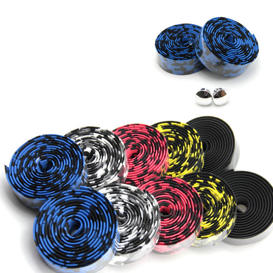 Bicycle handlebar strap road bike camouflage handlebar strap riding non-slip shock absorber handlebar anti-slip belt manufacturer