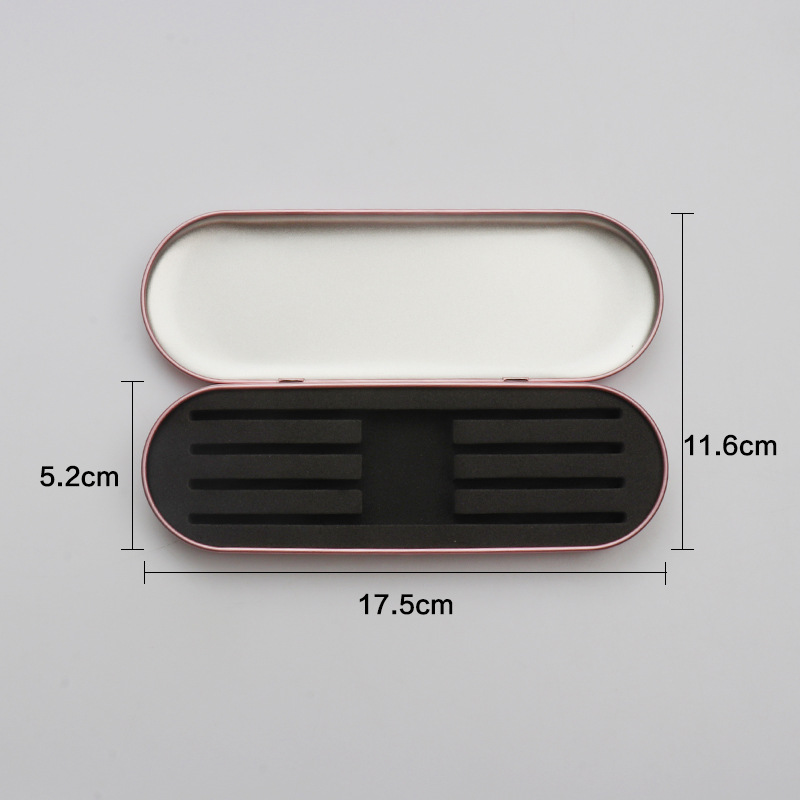 Exquisite tinplate eyelash tweezers storage box tweezers box planting grafting eyelash kit clip protection box