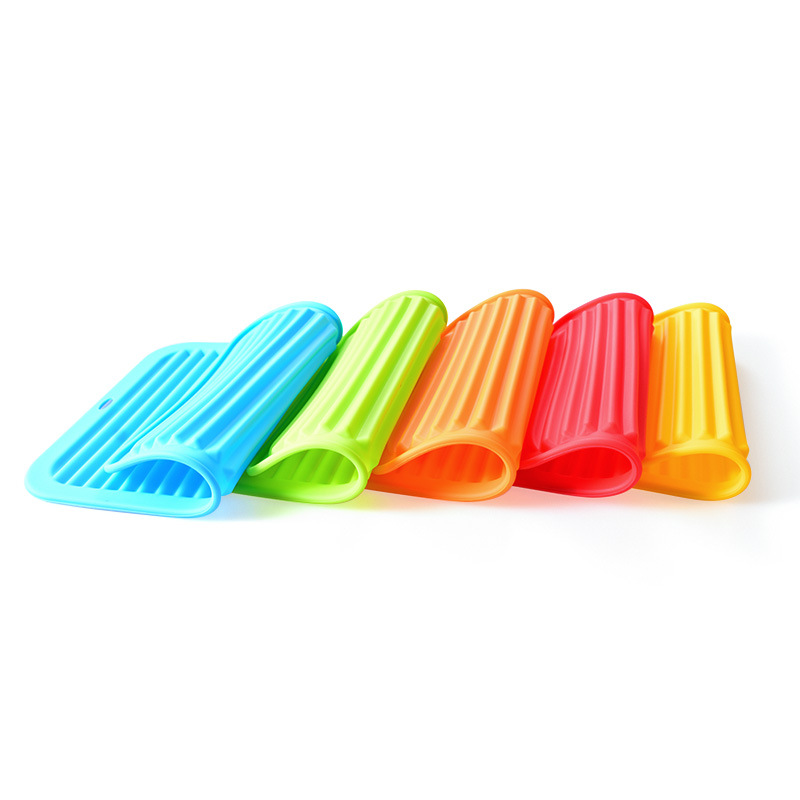 Rectangular wave silicone insulated table mat thickened pot mat silicone large sand pot mat
