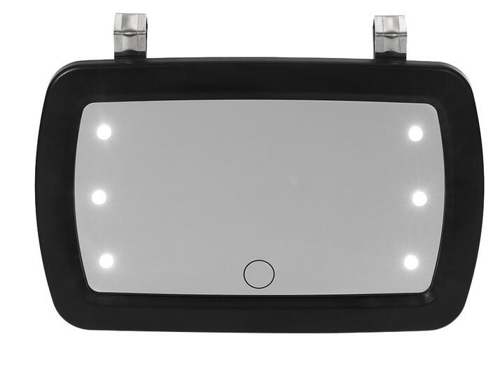 Universal mirror car LED makeup mirror car sun visor HD interior mirror car finger touch switch