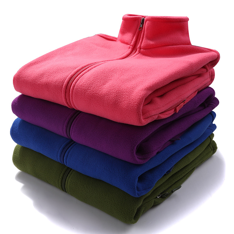 Outdoor fleece clothing men's and women's fleece autumn and winter breathable windproof cardigan jacket jacket warm liner