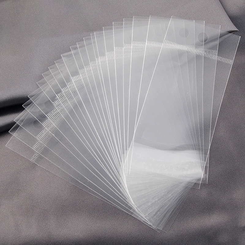 Factory Direct Sales OPP Bags Transparent Self-Sealing Color Printing Accessory Packaging Bags Card Style Plastic Bags