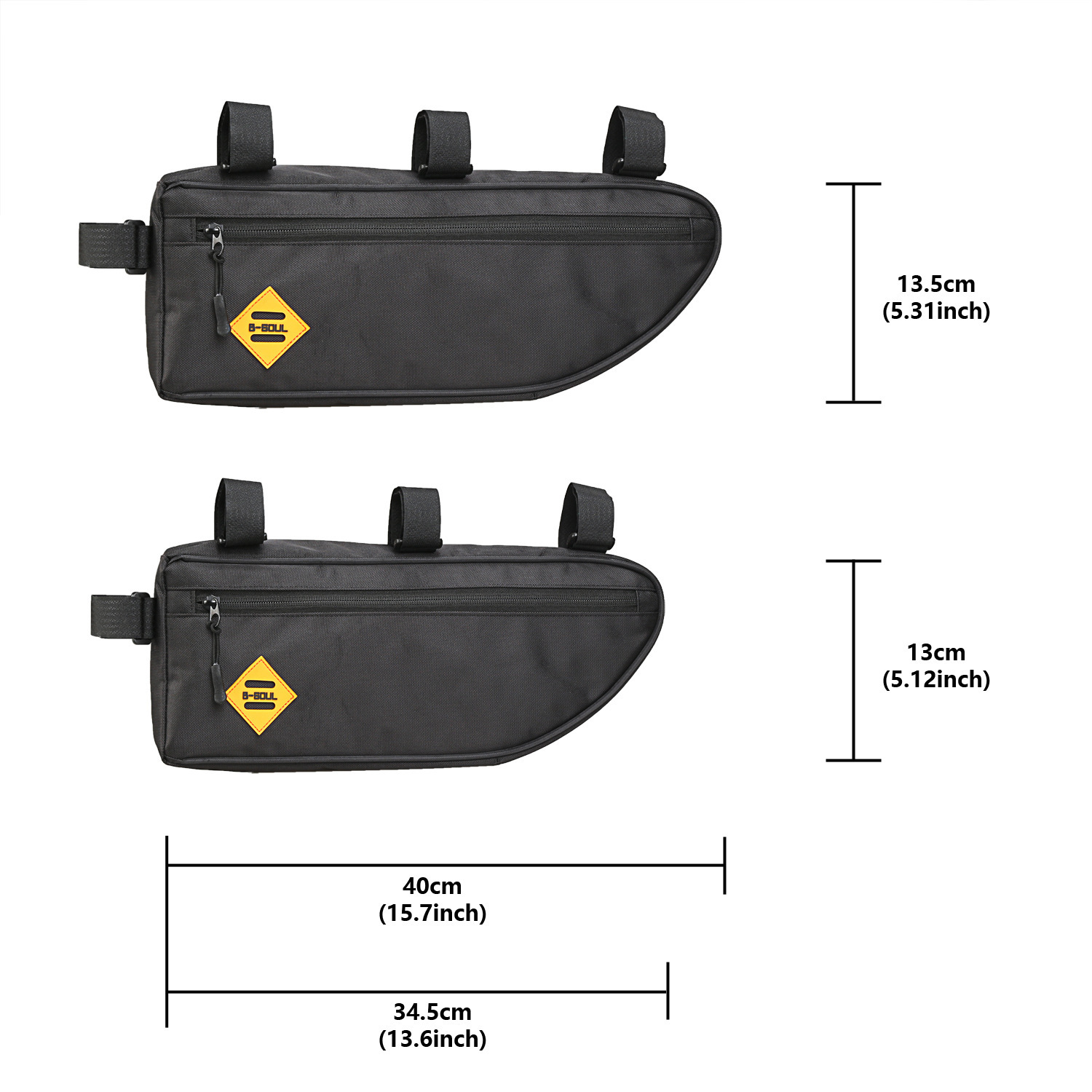 B- SOUL bicycle bag large capacity triangle bag beam bag waterproof upper tube hanging saddle bag mountain road bike riding