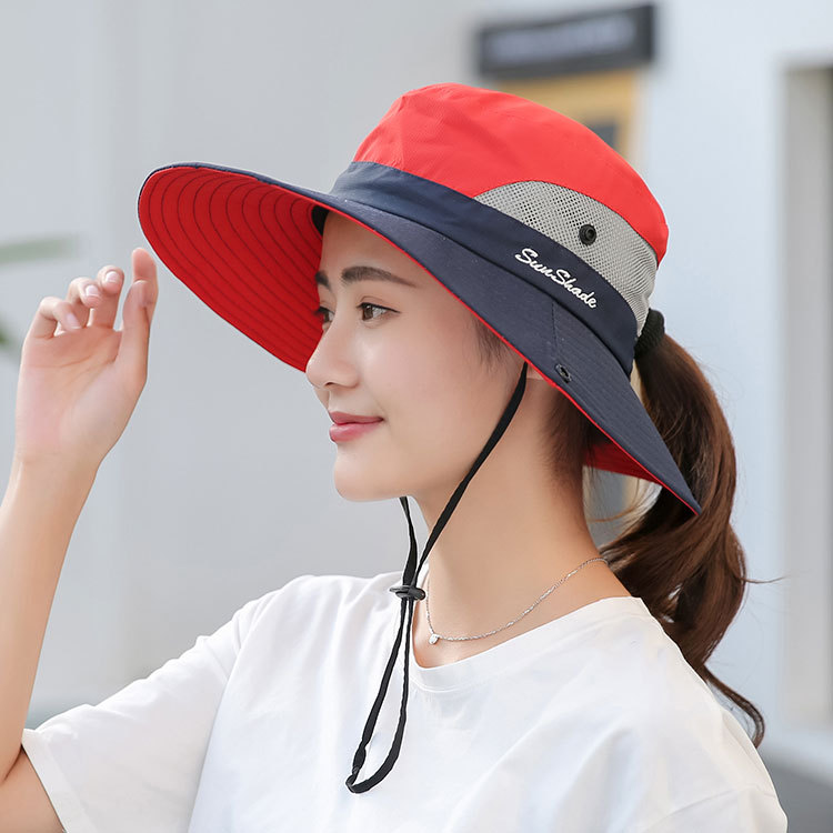 Sunshade Hat Women Outdoor Running Broom Hat Hiking Fishing Women Foldable Sun Hat Korean Style Sun Protection Hat Wholesale