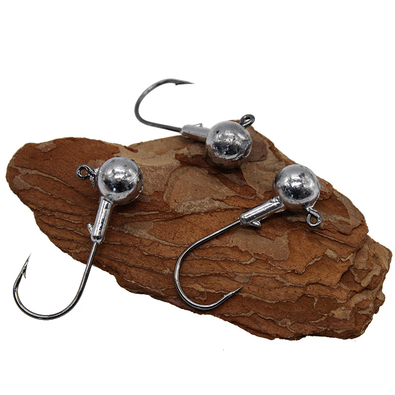 Nude Lead Hook Sharp Fishing Hook Hawk Hook Pointed Luya Accessories Soft Bait Hook Genuine Lead Hook Bulk Wholesale