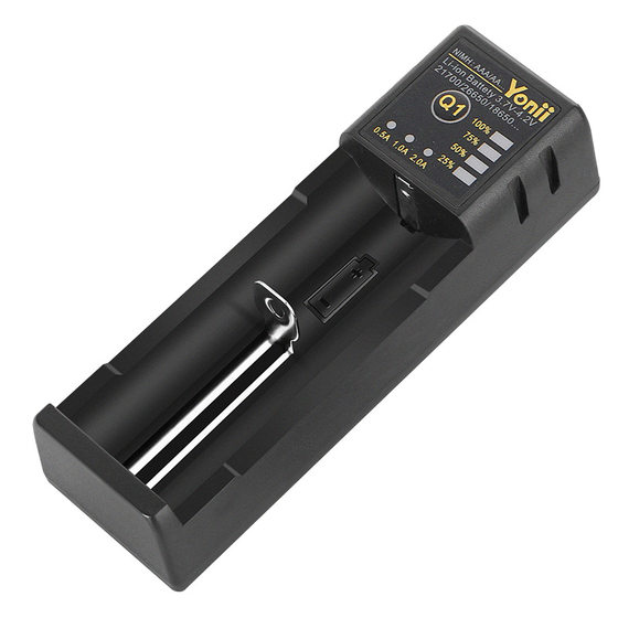 Yonii 18650 Charger 26650USB Smart Ni-MH 5 7 21700 Single Slot Lithium Battery Charger
