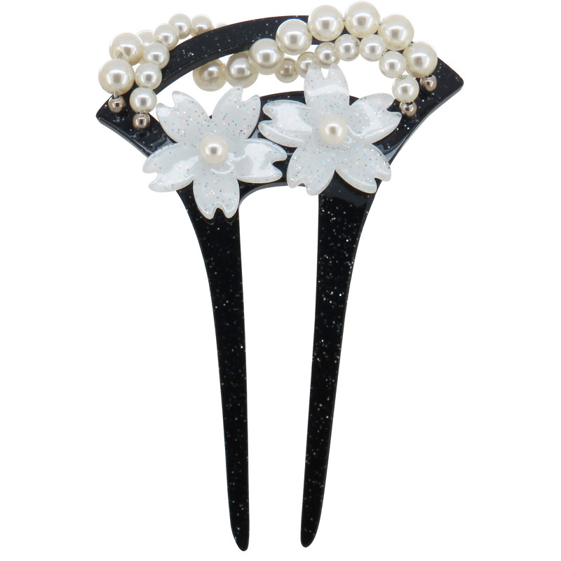 New ancient costume headdress bridal chopsticks acrylic classical hair accessories cherry white flower classical hairpin ancient headdress