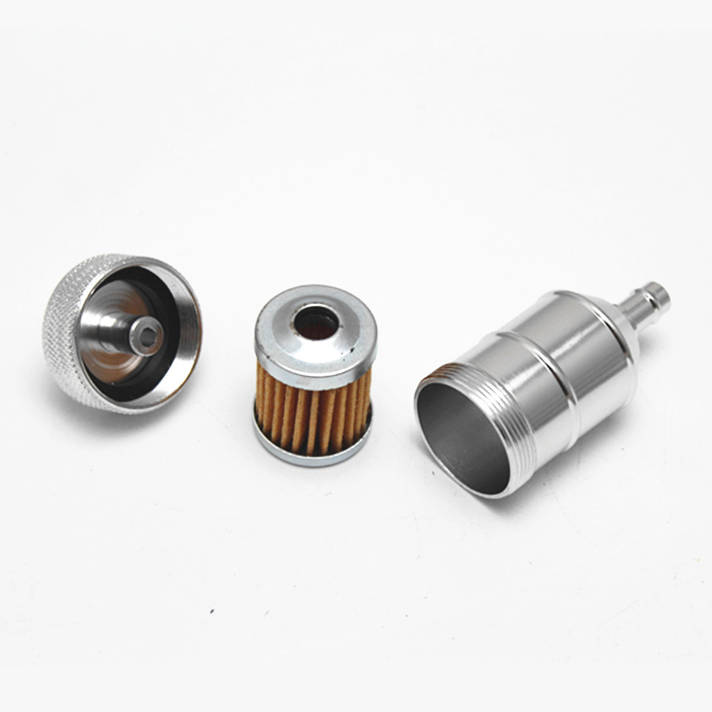 CNC aluminum alloy motorcycle gasoline Filter modification accessories copper filter element oil filter oil Cup 8mm