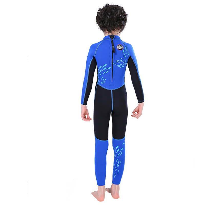 slinx children's wetsuit men's 3mm one-piece children's swimsuit long-sleeved warm children's snorkeling sunscreen jellyfish suit