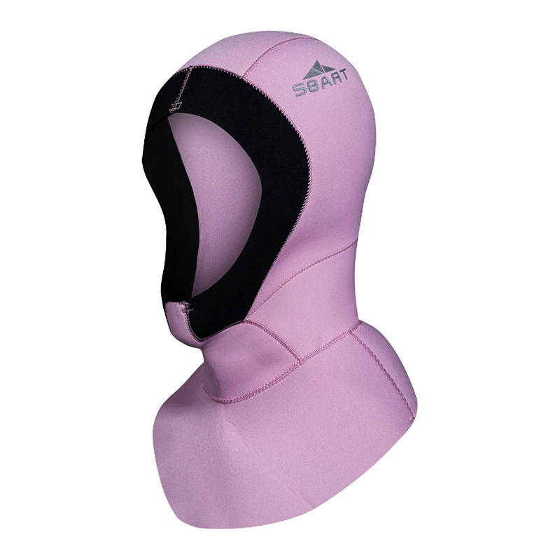 Shark Bart waterproof female diving hood 3/5MM thickened swimming cap face mask face kini cold-proof and warm diving cap