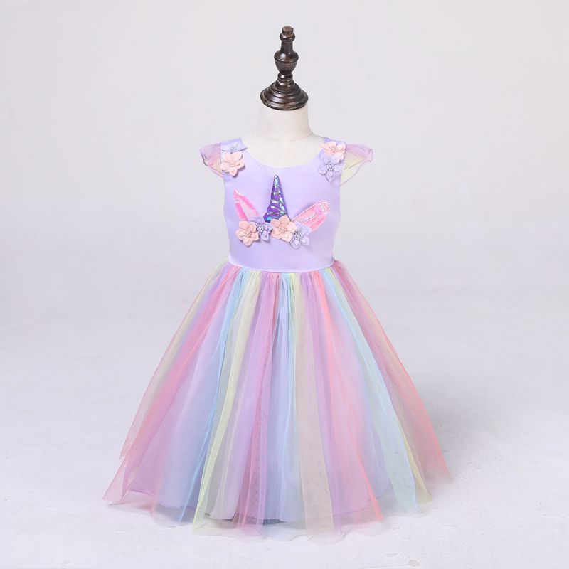 2021 girls dress Amazon dress European and American children's dress Christmas dress princess dress