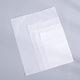 Clothing packaging bag pe transparent zipper bag frosted plastic packaging bag manufacturers in stock clothes packaging zipper bag