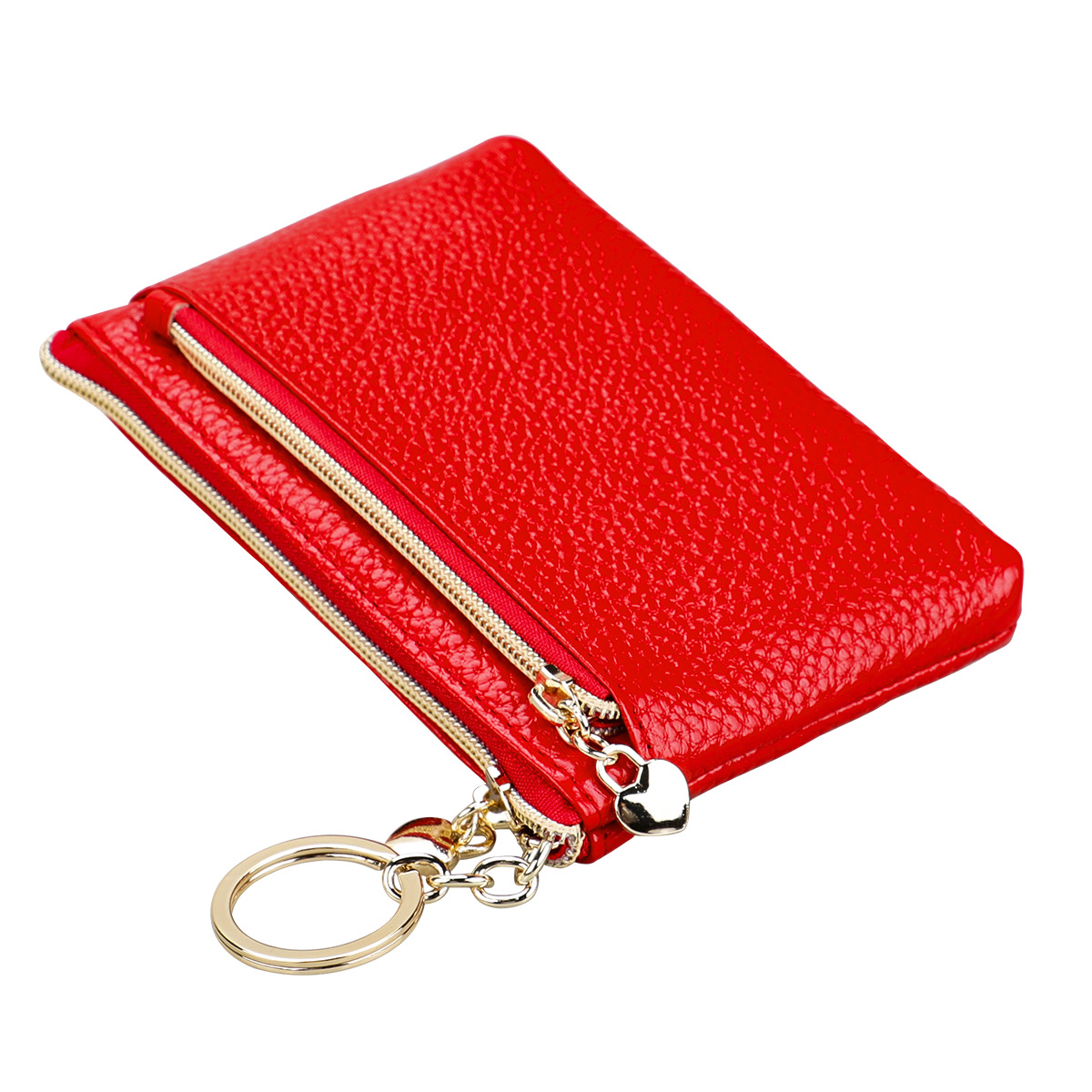 Factory direct Taobao new leather women's coin purse car key bag multi-functional compact women's clutch bag