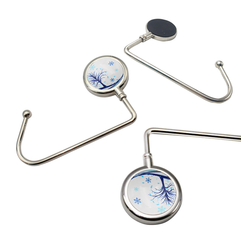 Large bearing weight straight hook abstract painting ceramic metal Bag Hanger Christmas socks wall lamp hook in stock export hot sale