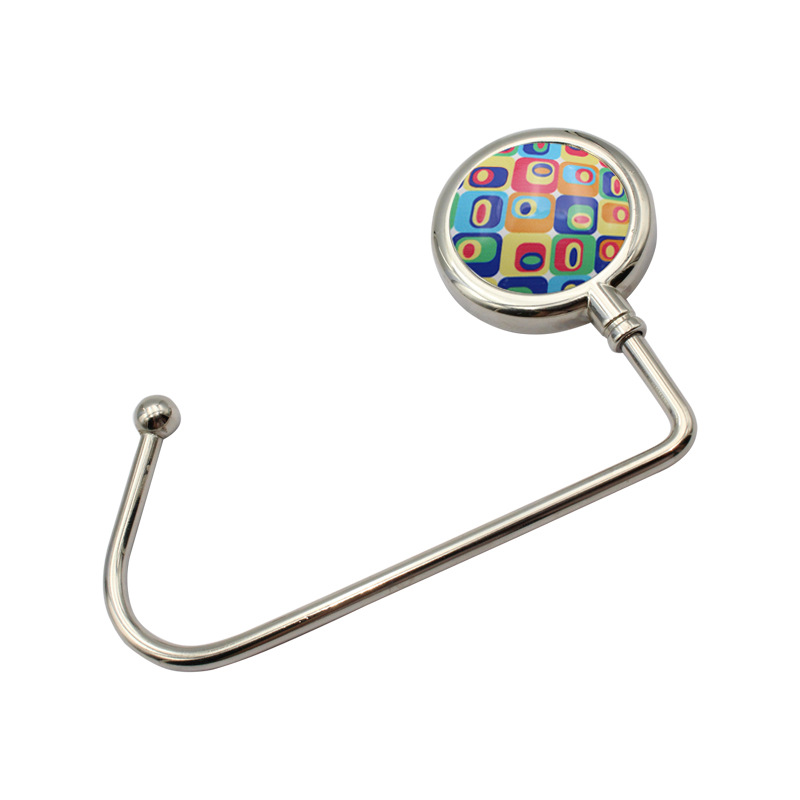 Large bearing weight straight hook abstract painting ceramic metal Bag Hanger Christmas socks wall lamp hook in stock export hot sale
