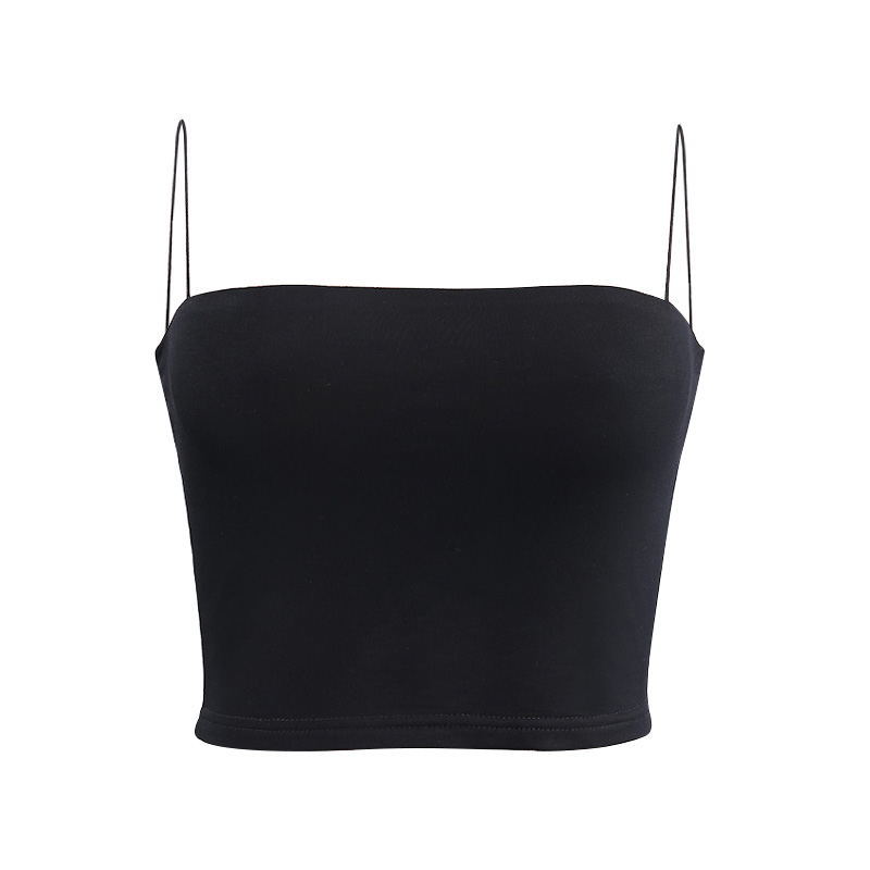 72427 thin shoulder strap vest wrapped chest European and American cross-border foreign trade sexy backless chest slimming camisole top