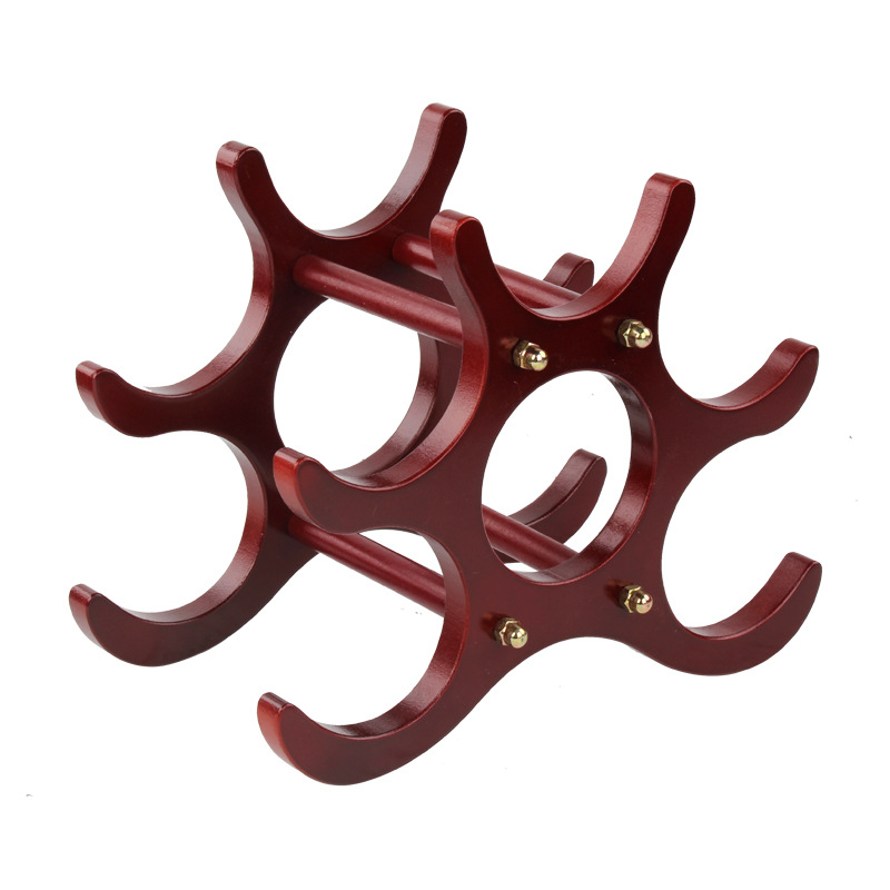 Wooden Red Wine Rack Ornaments European Style Creative Wine Rack Wine Rack Household Wine Rack Wine Cabinet Display Rack Wine Utensils