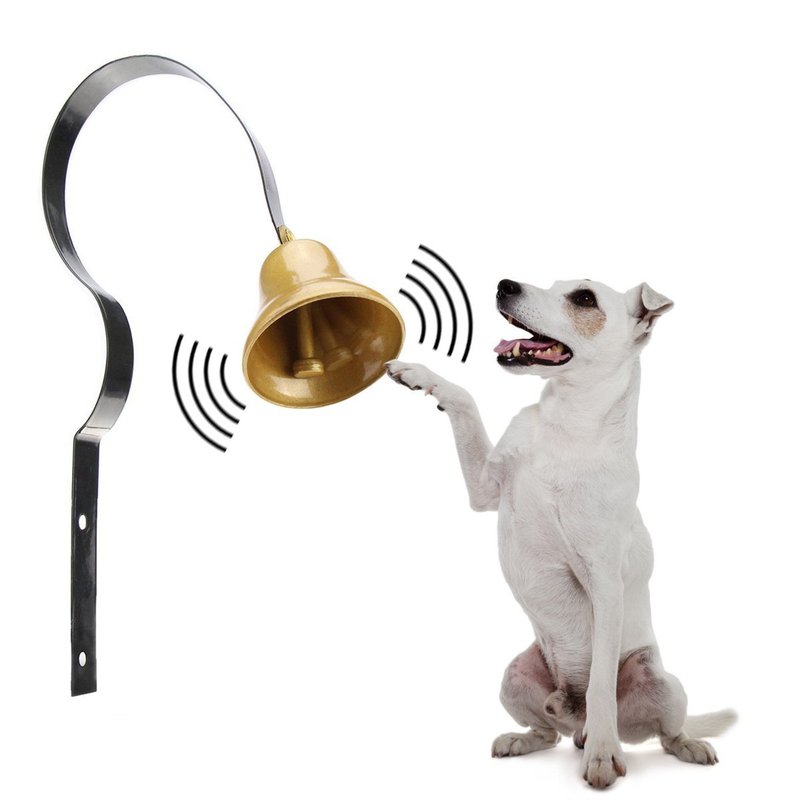 新型クロスボーダー人気ペット犬鈴犬トレーニングドアベル創意用品黒金属小銅鈴とネジ|undefined