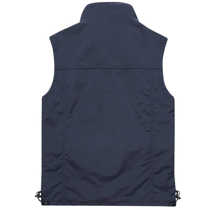Vest Men's Outdoor Waistcoat Casual Spring and Autumn Thin Photography Fishing Vest for Middle-aged and Elderly Summer Vest