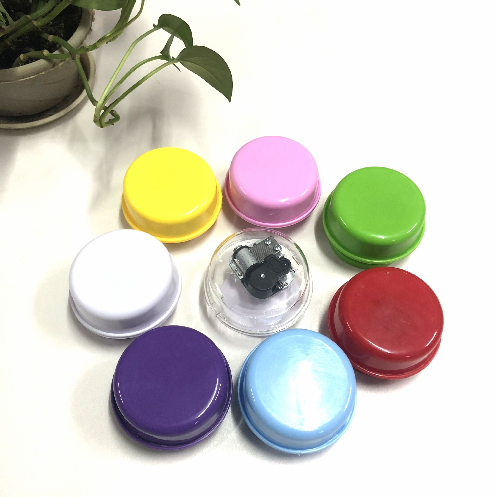 Ultra light clay children handmade material music box base 8 color multi music cream glue DIY rotating music box