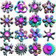 Factory wholesale colorful alloy fingertip gyro stall toys decompression toys Hand Spinner finger gyro