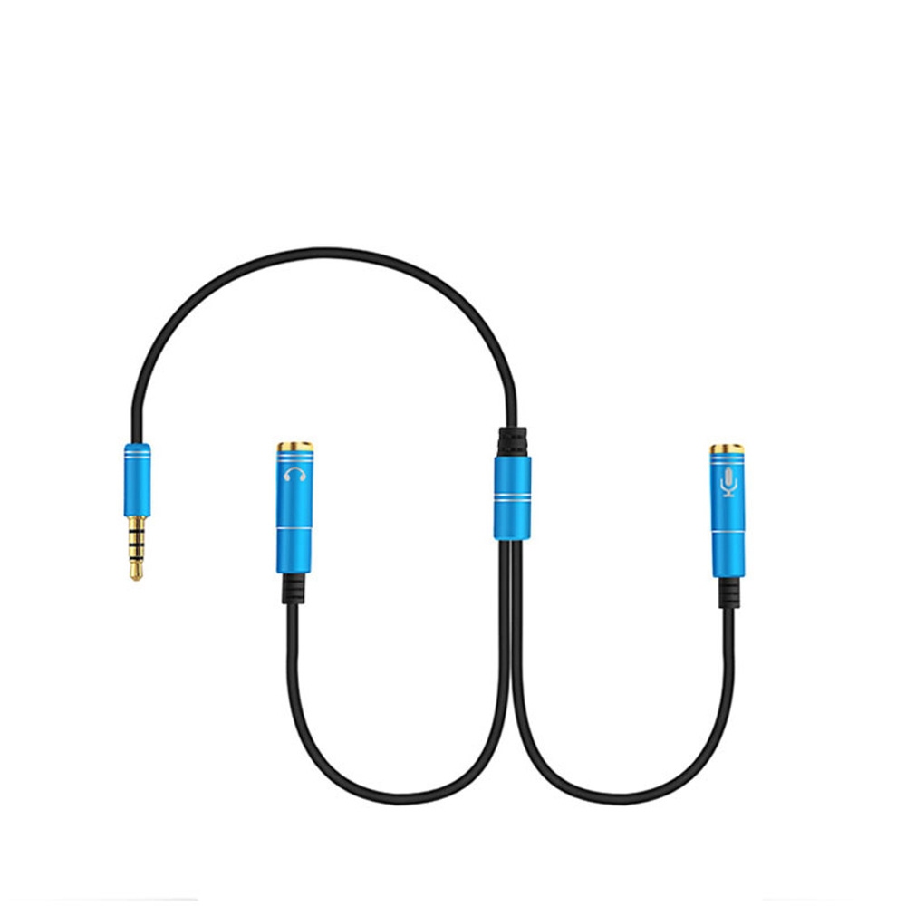 3.5mm Headphone Cable Laptop Headphone Microphone Two-in-One Transfer K-Song Live Audio Extension Cable