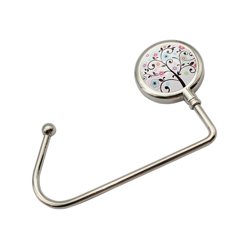 Large bearing weight straight hook abstract painting ceramic metal Bag Hanger Christmas socks wall lamp hook in stock export hot sale
