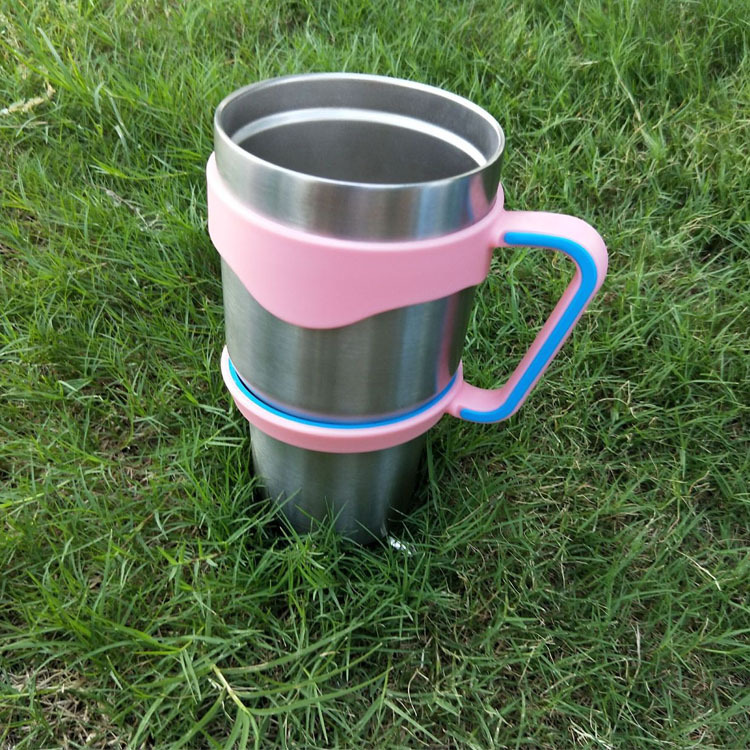 Single-layer double-circle car cup holder cup holder handle beer cup handle cup taker 2030oz ice cup plastic handle