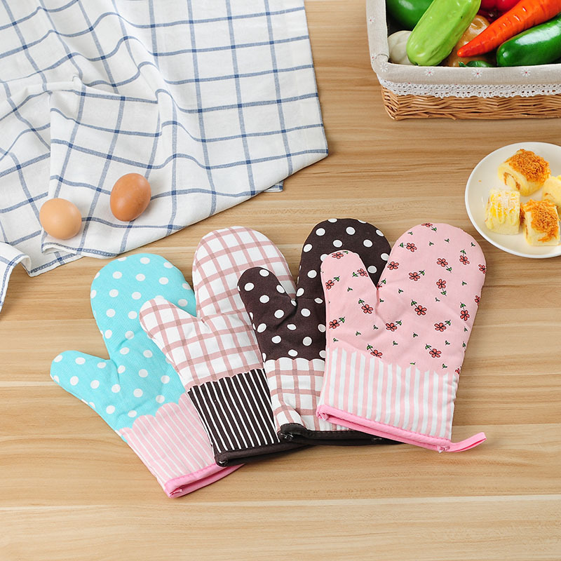 Special Gloves for Microwave Oven Gloves Kitchen Baking Thickened Heat-resistant Hand Heat-insulating Gloves
