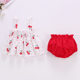 2024 Baby Summer Skirt suit Girl Baby Clothes 0-2 Years Old Baby Plaid Slip Skirt Two-piece Set
