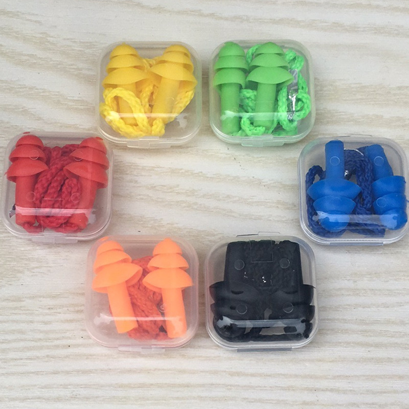 Boxed earplugs Christmas tree-shaped earplugs with wire soundproof anti-noise earplugs swimming hearing protection labor protection supplies