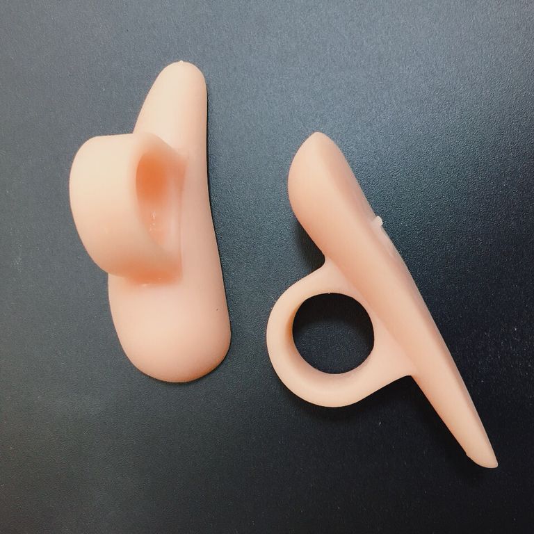 つま先シリコーンカバーValgus pro単孔カタツムリつま先保護カバー|undefined