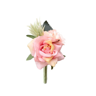 Wedding bride bridesmaid groom best man corsage wrist flower shoes and hats clothing gift packaging flower ornaments simulation Rose