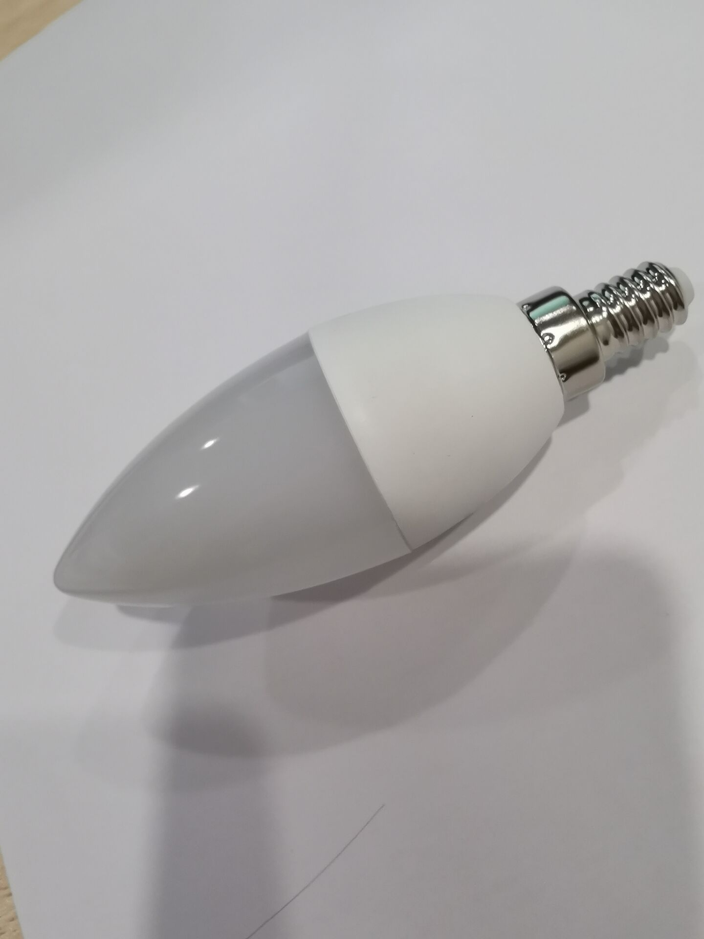 Crazy purchase plastic bag aluminum candle lamp pointed bulb lamp head dimmable CE certification San'an Photoelectric LED chip C37