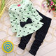 2023 Spring and Autumn Girls' Set Ruffled Skirt Two-Piece Set for Children
