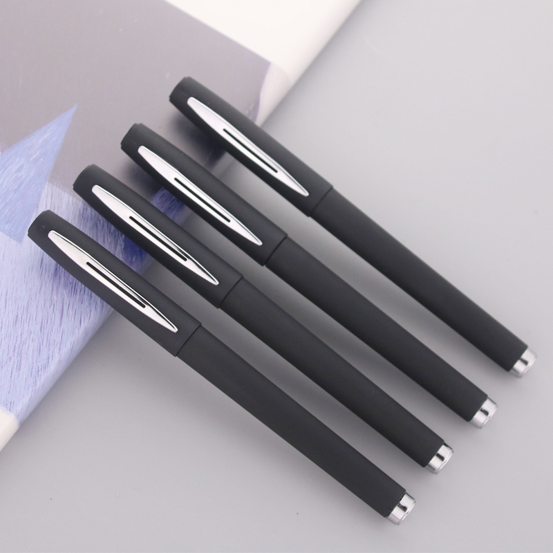 Factory carbon black gel pen printing LOGO advertising pen office spray glue water pen gift sign pen wholesale