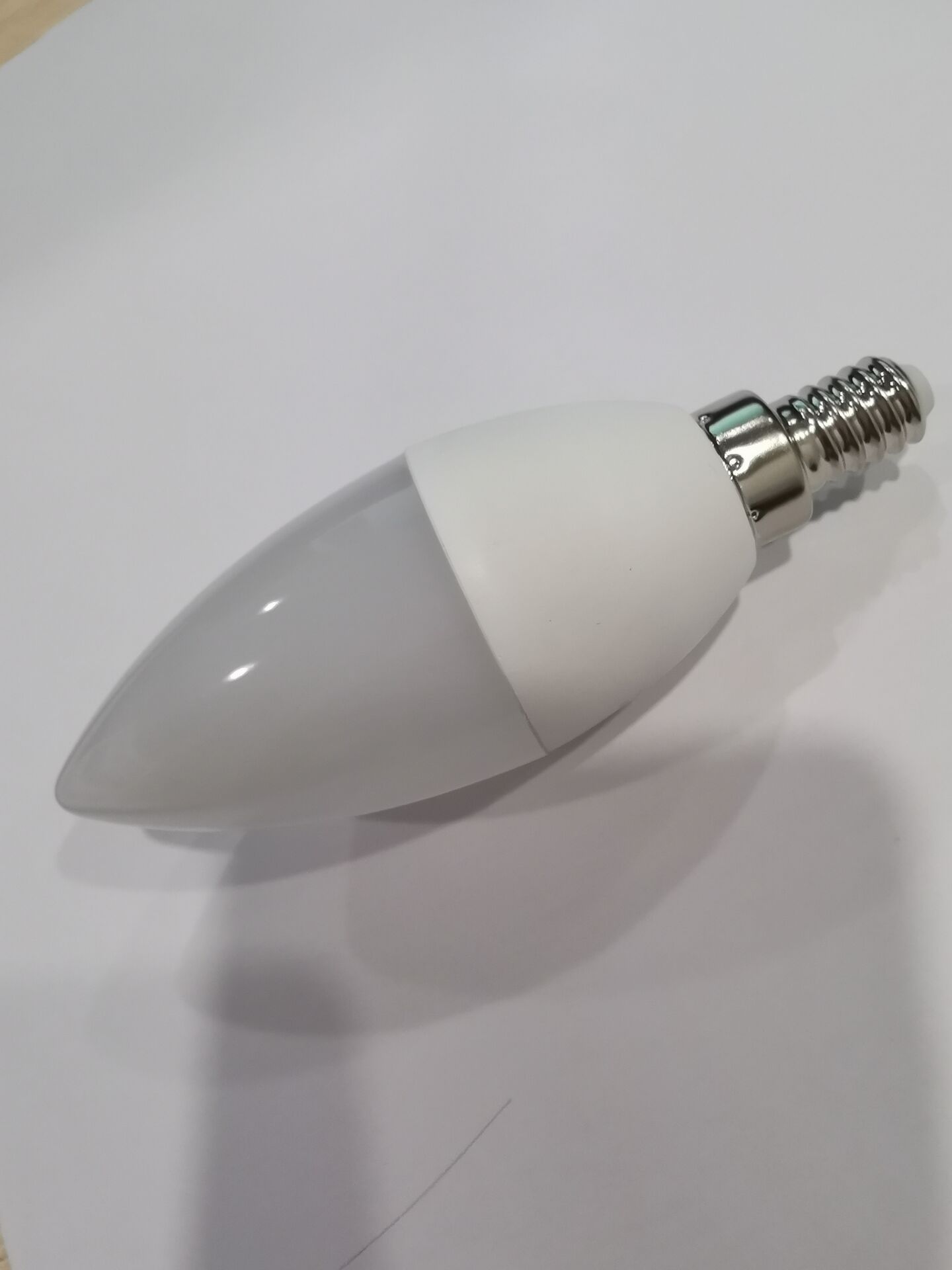 Crazy purchase plastic bag aluminum candle lamp pointed bulb lamp head dimmable CE certification San'an Photoelectric LED chip C37