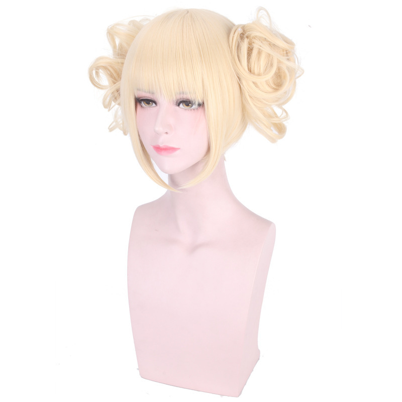 My hero College crossed my body cos wig split Tiger Mouth clip milk Golden cosplay wig