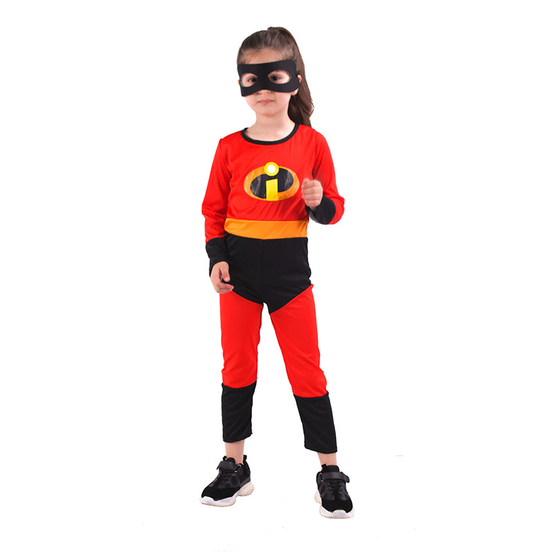 Girls Incredibles cosplay Anime Movie Jumpsuit Holiday Party Stage Costume