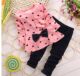 2023 Spring and Autumn Girls' Set Ruffled Skirt Two-Piece Set for Children
