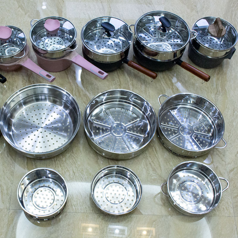 工場は304ステンレス製蒸し器を供給して、取っ手付きの補助鍋スープ鍋ミルク鍋蒸し器201電気煮鍋の小さな蒸し器を持っている|undefined
