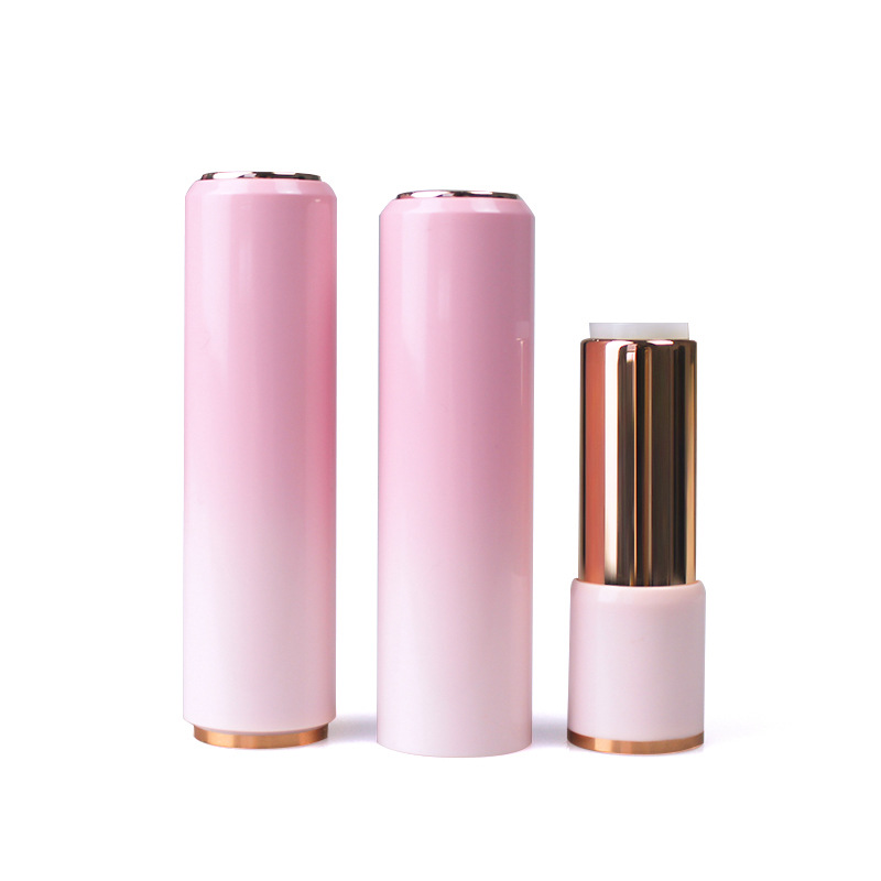 Jinze spot lipstick tube gradient pink young girl heart light powder pressing spring lipstick tube lipstick package material