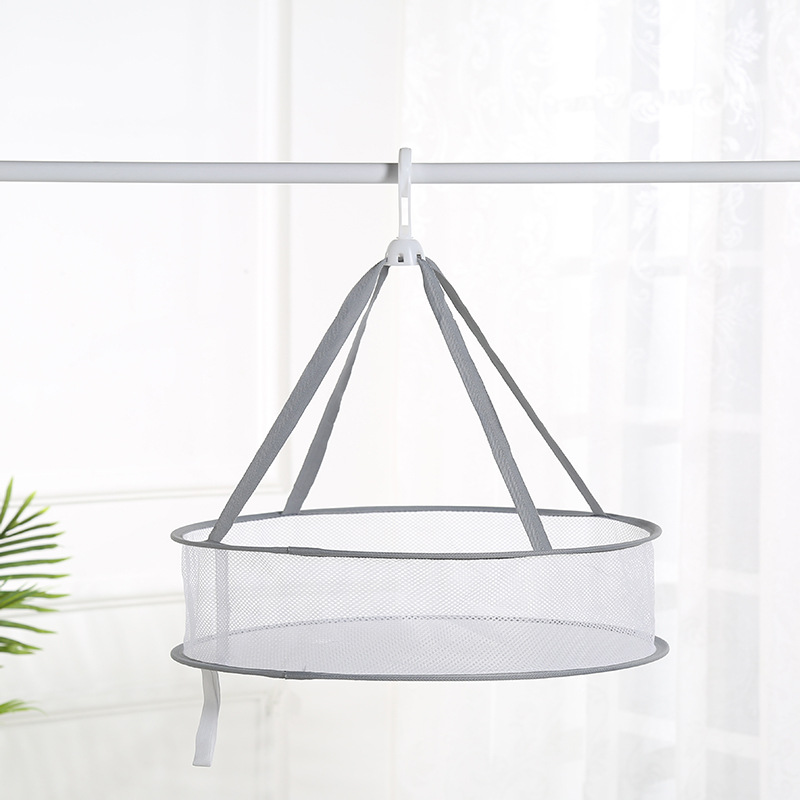 Gray edging single-layer clothes basket double-layer folding large clothes net windproof clothes rack clothes Net Wholesale manufacturers