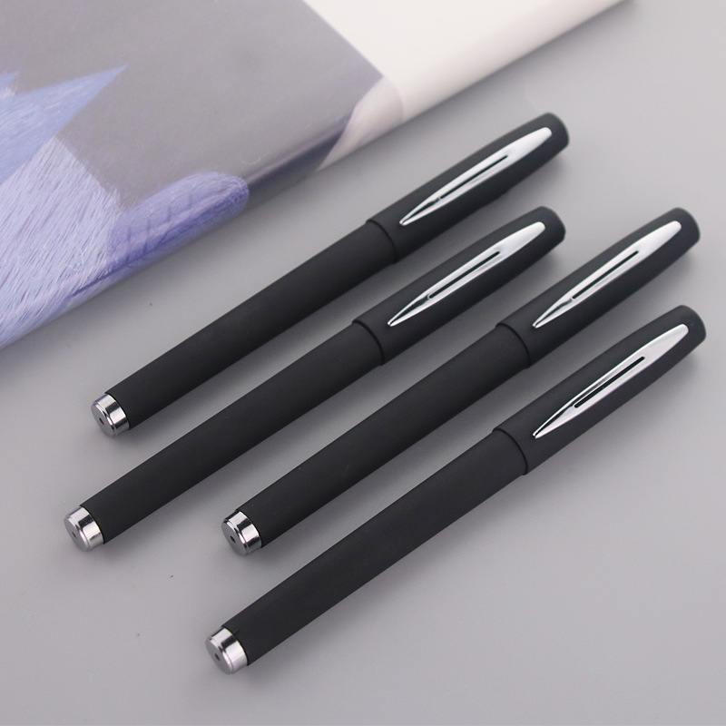 Factory carbon black gel pen printing LOGO advertising pen office spray glue water pen gift sign pen wholesale